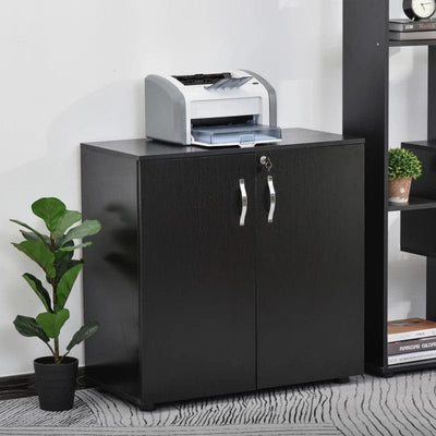 ProperAV Extra Lockable 2-Tier Storage Filing Cabinet