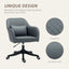 ProperAV Extra Velvet Mid-Back Office Chair with Massage Lumbar Pillow