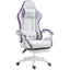 Maplin Plus Racing Style Gaming Chair with Reclining Function & Footrest Purple