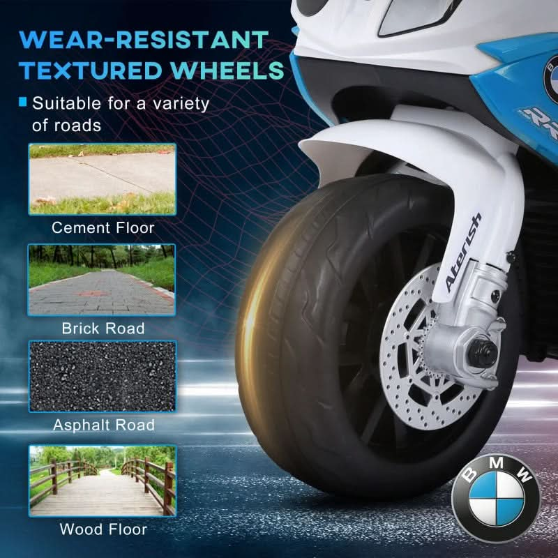 Maplin Plus Electric Ride-On BMW S1000RR 6V Motorbike for Kids with Headlights & Music