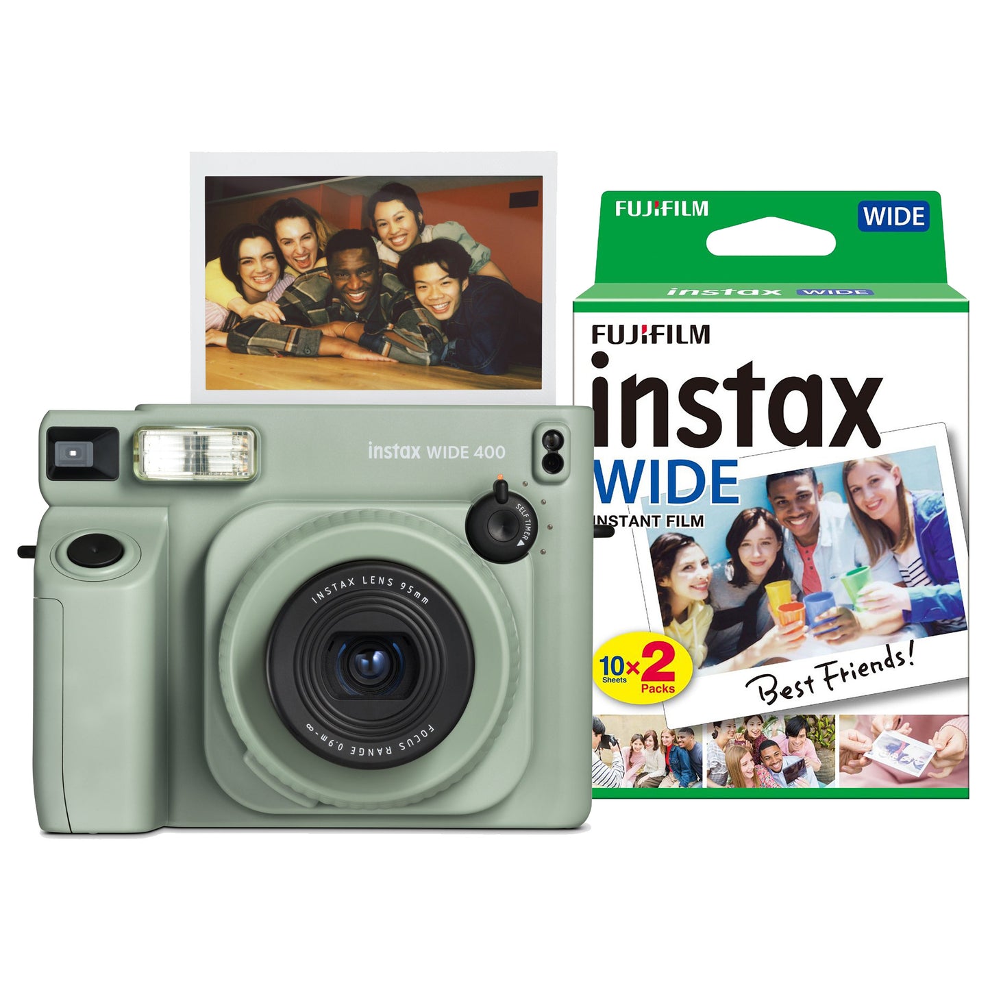 Fujifilm Instax Wide 400 EX D Instant Camera Camera + 20 Shot Pack