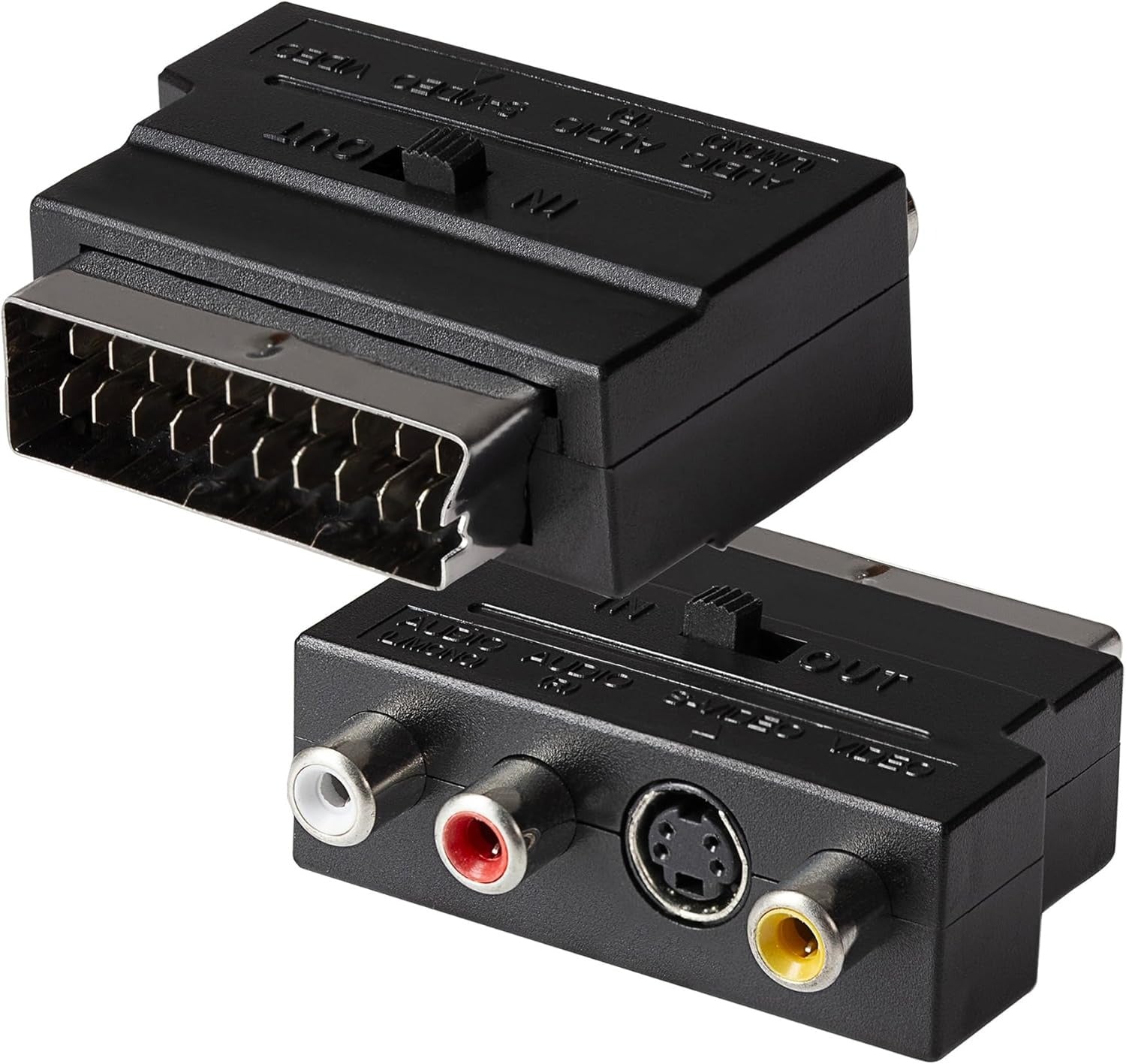 Maplin SCART to S-Video or Triple RCA Adapter