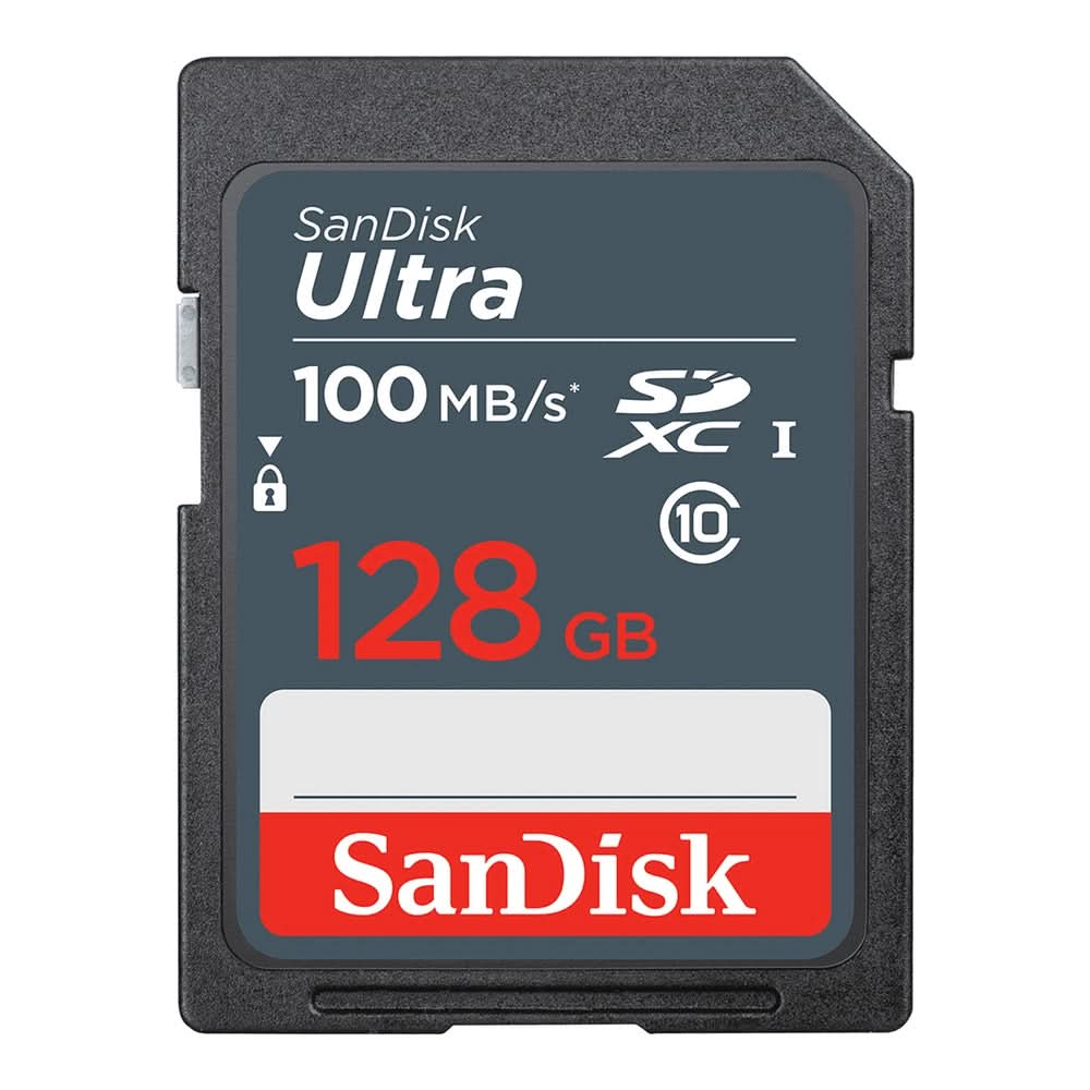 SanDisk 128GB Ultra SDXC Class 10 UHS-I Card 100MB/s