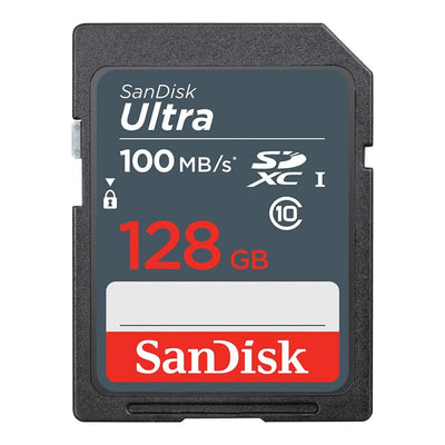 SanDisk 128GB Ultra SDXC Class 10 UHS-I Card 100MB/s