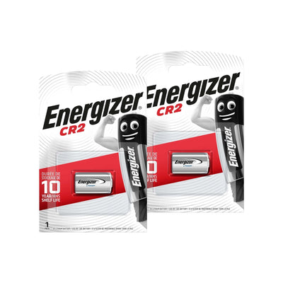 Energizer CR2 3V Lithium Battery - Pack of 2