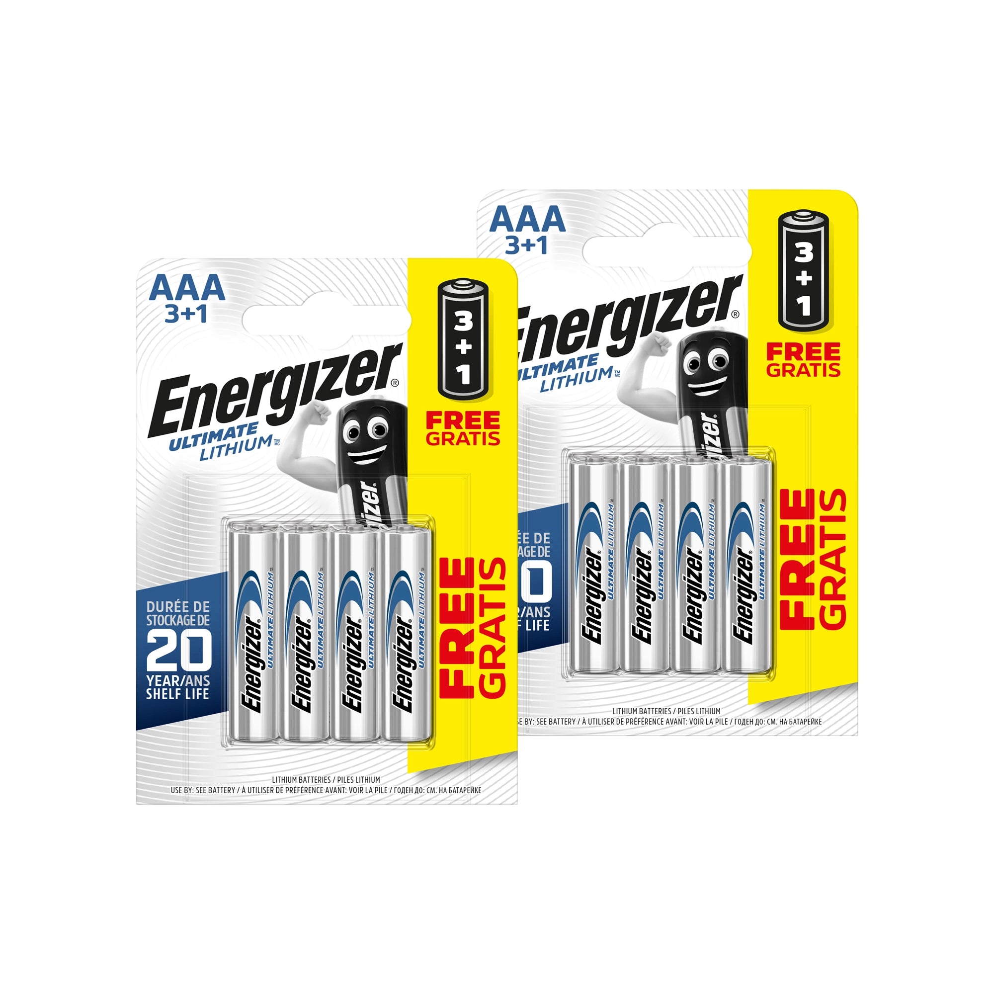 Energizer AAA Ultimate Lithium Batteries - Pack of 8 | Batteries ...