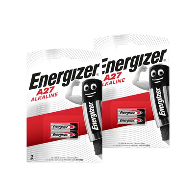 Energizer 12V A27 Miniature Alkaline Batteries - Pack of 4