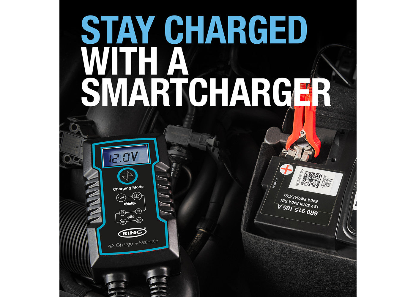 Ring Automotive 4A Smart Charger & Battery Maintainer - maplin.co.uk