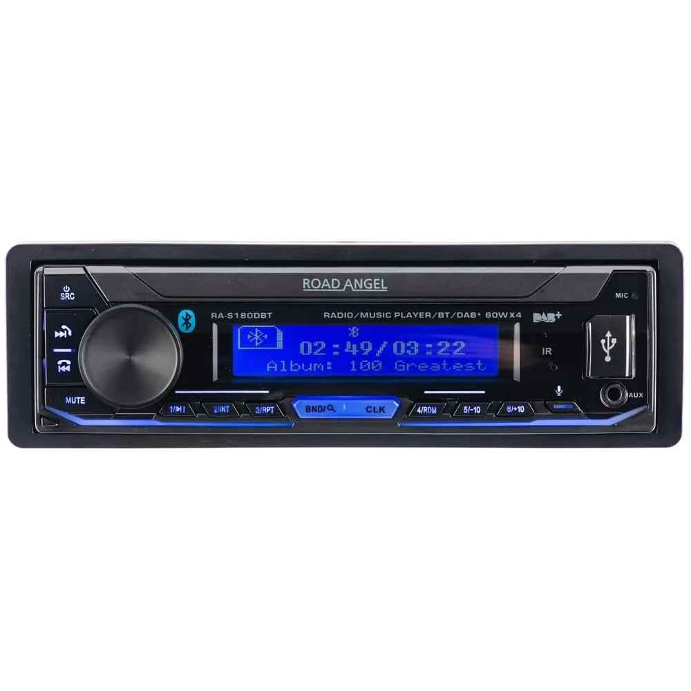 Road Angel RA-S180DBT Bluetooth DAB Car Stereo