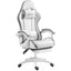 Maplin Plus Racing Style Gaming Chair with Reclining Function & Footrest Grey