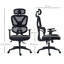 ProperAV Extra Mesh Swivel Adjustable Ergonomic Office Chair with Headrest - Black