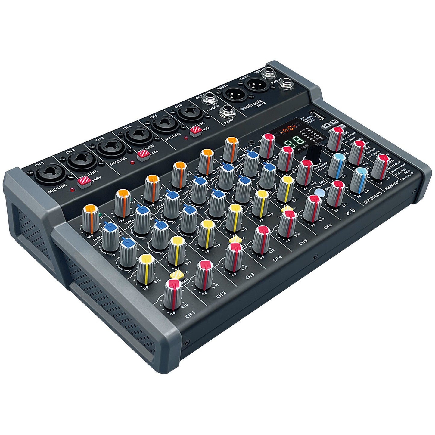 Citronic CMA-series Compact Mixer with DSP, USB Play/Record/PC and Bluetooth