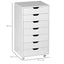 ProperAV Extra Vertical 7 Drawer Filing Cabinet - White