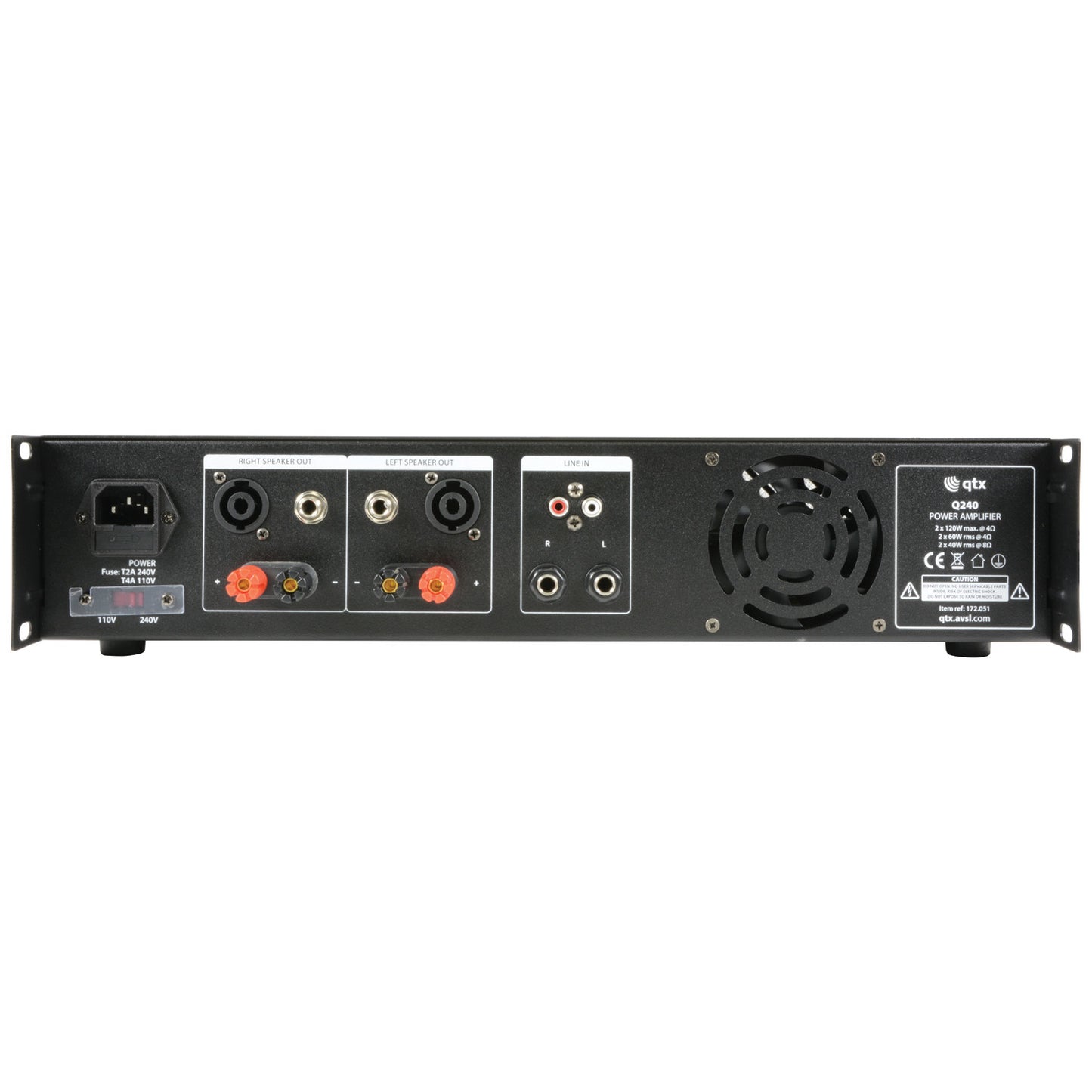 QTX Q Series Stereo Power Amplifier