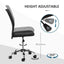 ProperAV Extra Armless Adjustable Mesh Office Chair