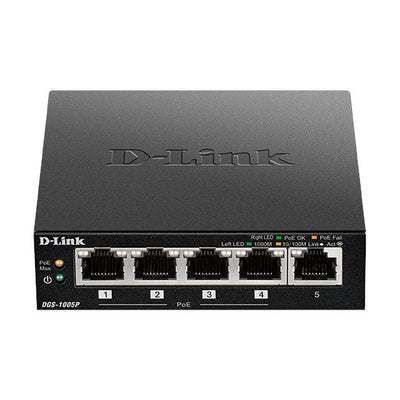 D-Link 5-Port Desktop Gigabit PoE+ Switch