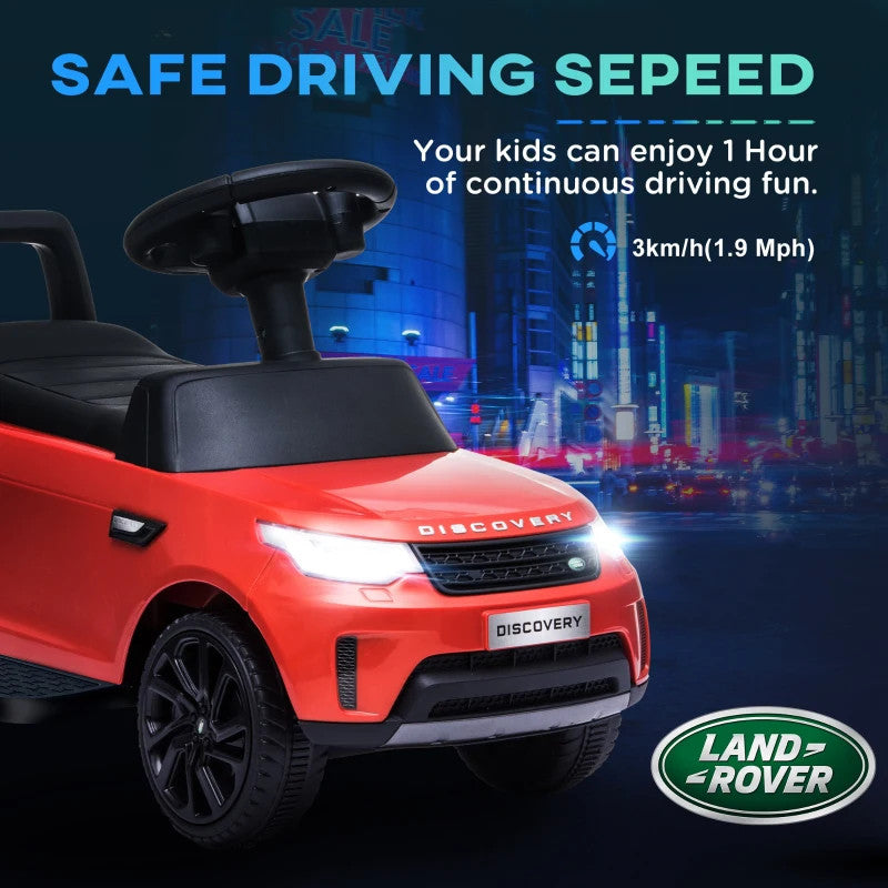 Maplin Plus 2-in-1 Land Rover Licensed 6V Kids Sliding Electric Ride On Car for 18-60 Months