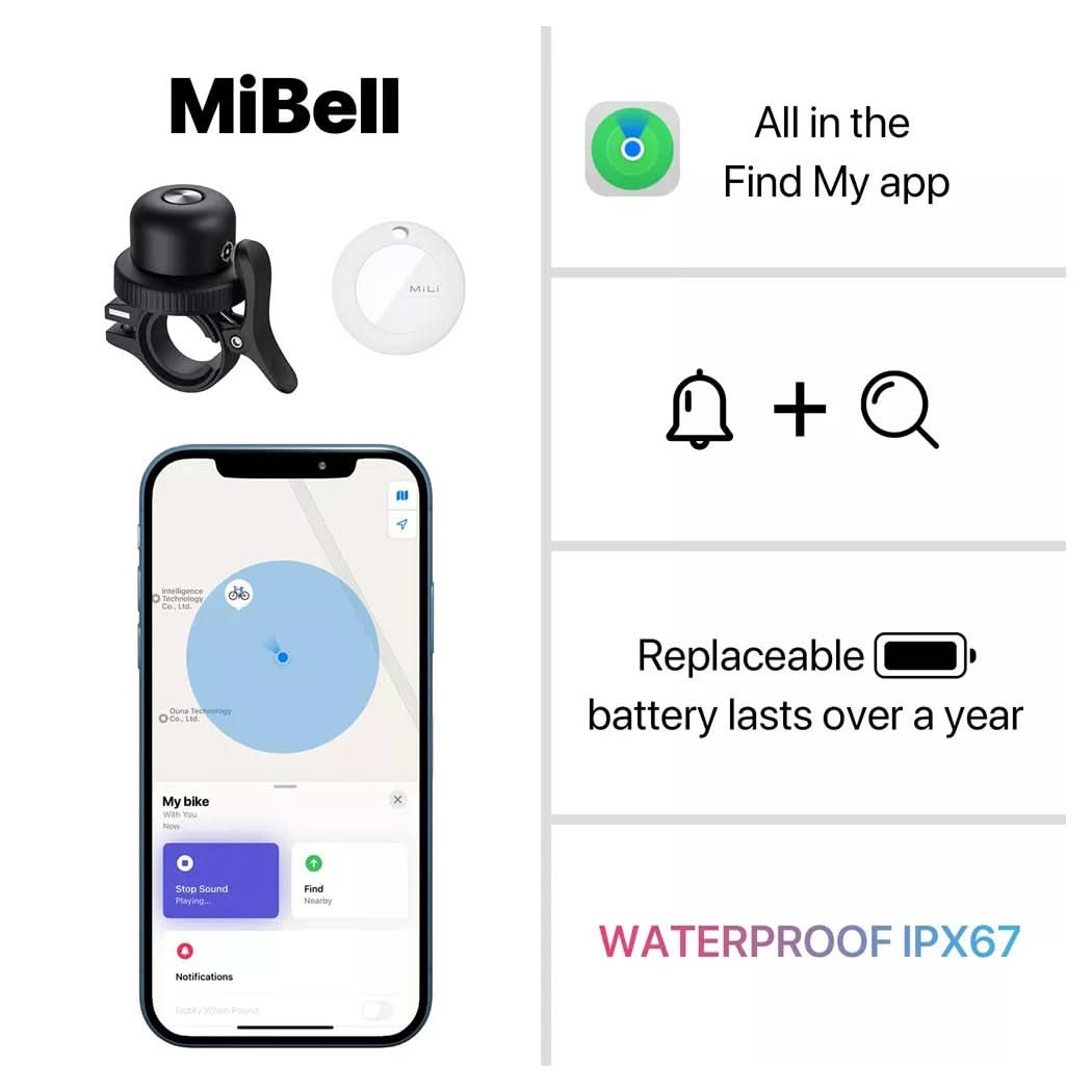 Maplin MiLi MiBell Bicycle E-Scooter Bell Item Locator