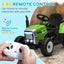 Maplin Plus Kids Electric 12V Ride On Tractor with Detachable Trailer, Remote Control, Music Start Up Sound, Horn & Lights for Ages 3-6 Years