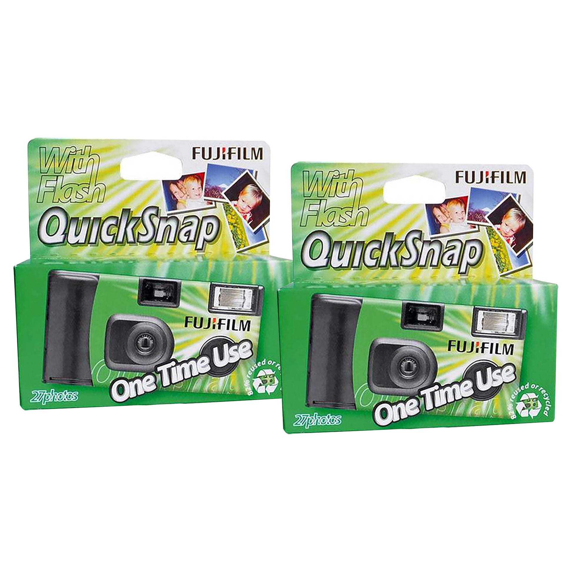 Fujifilm Superia Xtra 400 VV Type 27 Exposures QuickSnap Disposable Camera with Flash Pack of 2