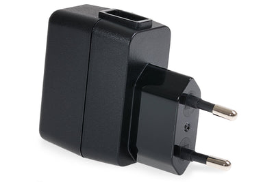 PRAKTICA 1-Port USB-A EU Wall Charger 5V 1 Amp 100-240V Wall Charger - Black