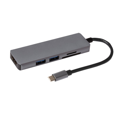 Maplin USB-C Multiport Hub to 2x USB-A 3.0 / HDMI 4K / SD Card Reader