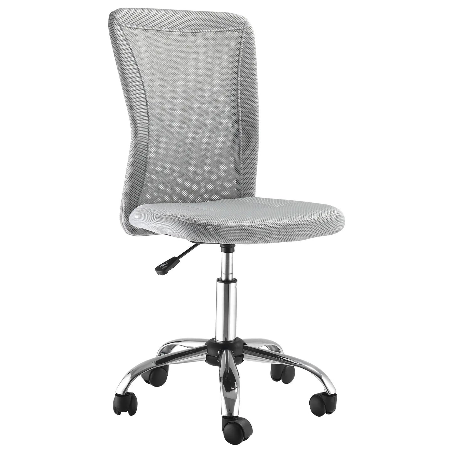 ProperAV Extra Armless Adjustable Mesh Office Chair Grey