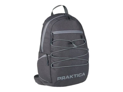 PRAKTICA All Weather Day 12L Backpack with Rain Cover & Binocular Pocket - Grey