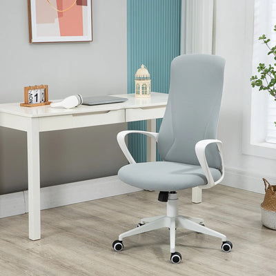 ProperAV Extra High-Back Ergonomic Adjustable Office Chair - Grey