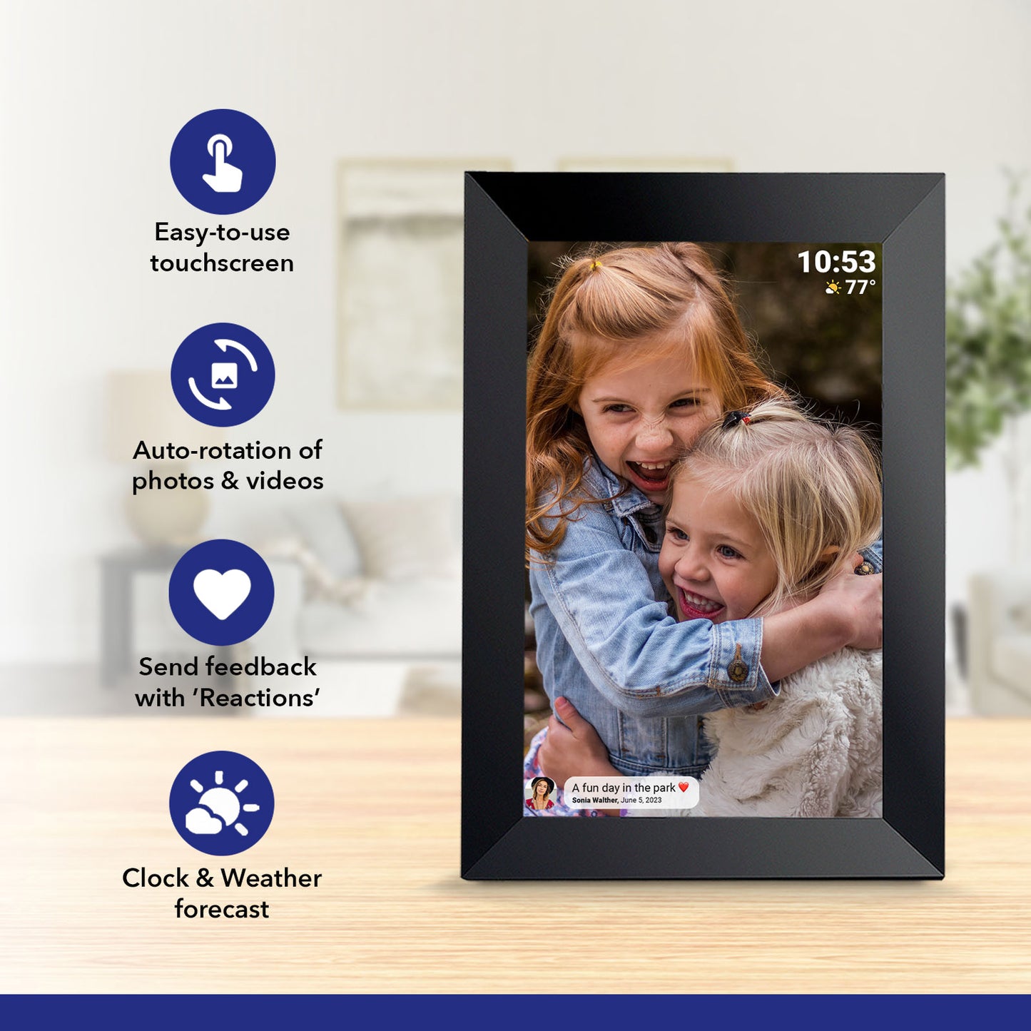 PRAKTICA 10" Digital Photo Frame 1280 x 800 with Wi-Fi & Frameo Software