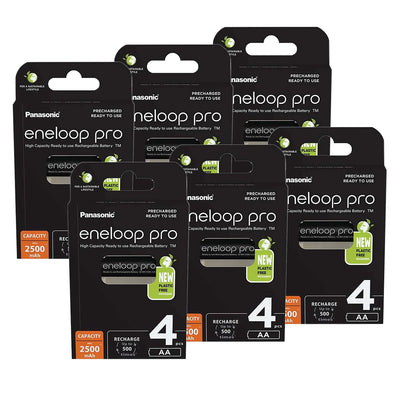 Panasonic ENELOOP PRO 1.2V 2500mAh Ni-Mh AA Rechargeable Batteries - Pack of 24