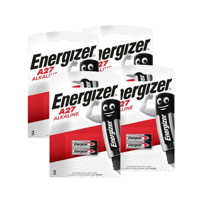 Energizer 12V A27 Miniature Alkaline Batteries - Pack of 8