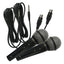 Easy Karaoke Wired Microphone - Pack of 2