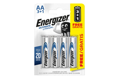 Energizer AA Ultimate Lithium Batteries - Pack of 8