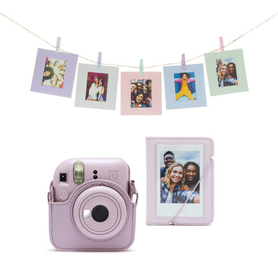 Fujifilm Instax Mini 12 Accessory Kit with Case, Photo Album, Hanging Cards & Pegs