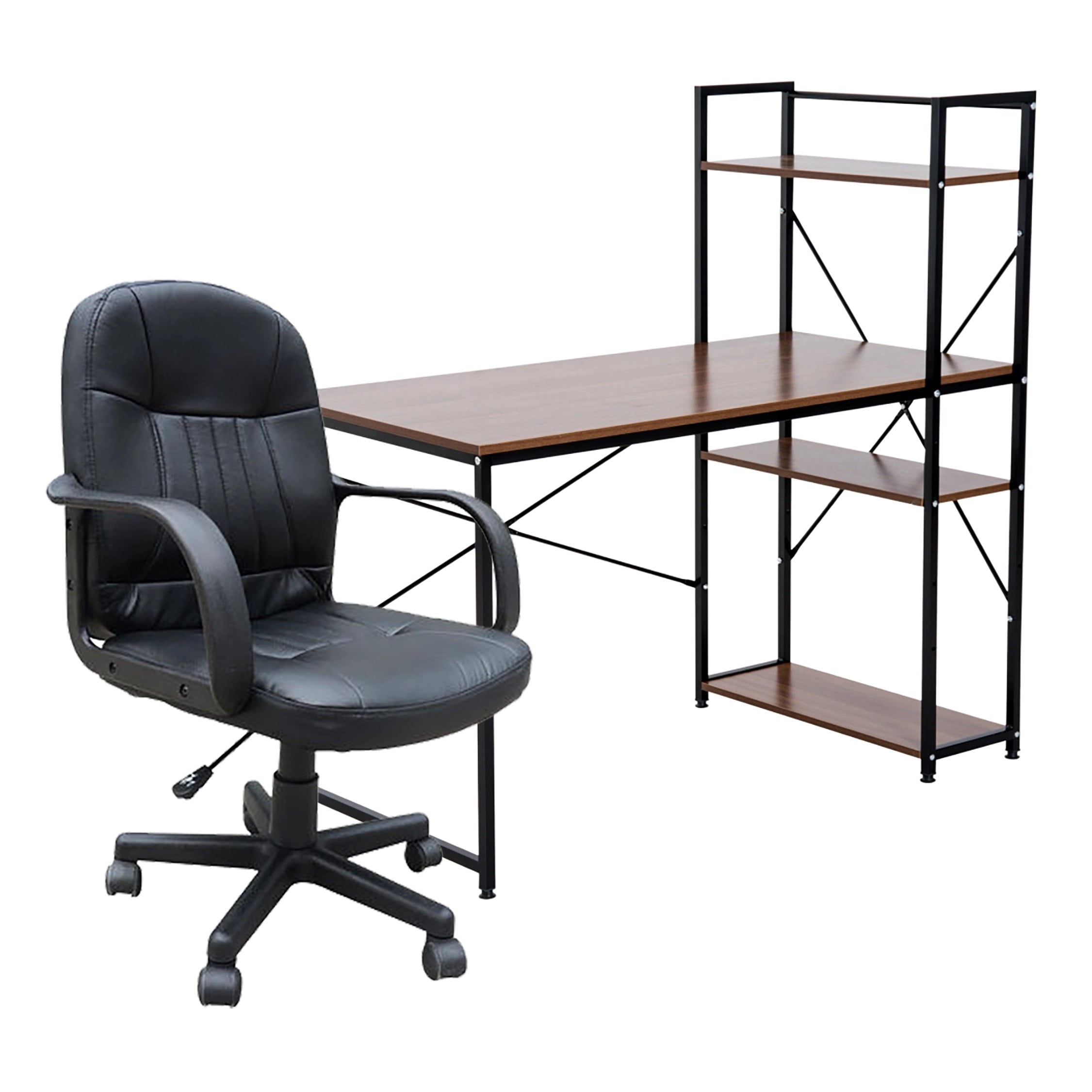 ProperAV Extra Bookshelf Desk & Chair Bundle