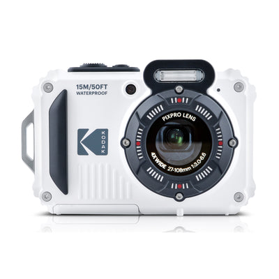 Kodak PIXPRO WPZ2 Waterproof 16MP 4x Zoom Tough Compact Camera - White