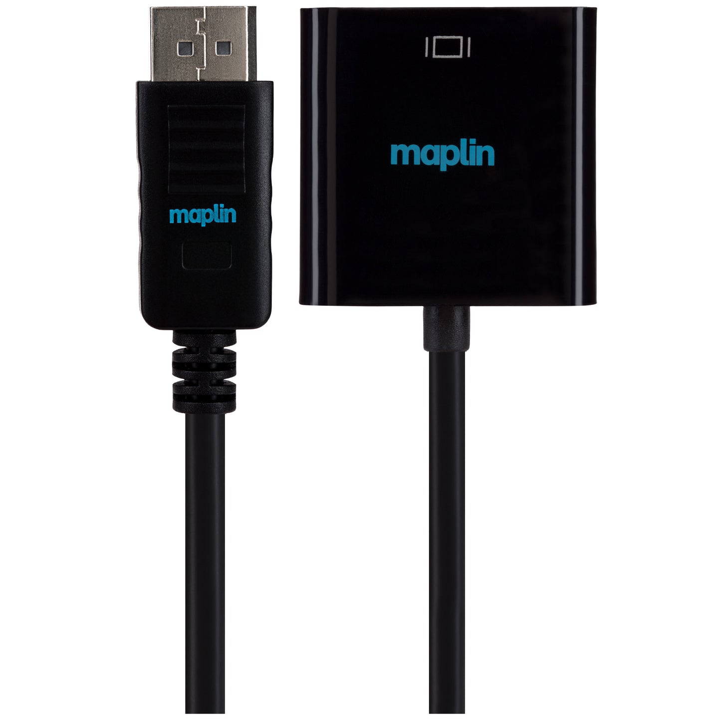 Maplin DisplayPort to HDMI Female Adapter - Black, 23cm