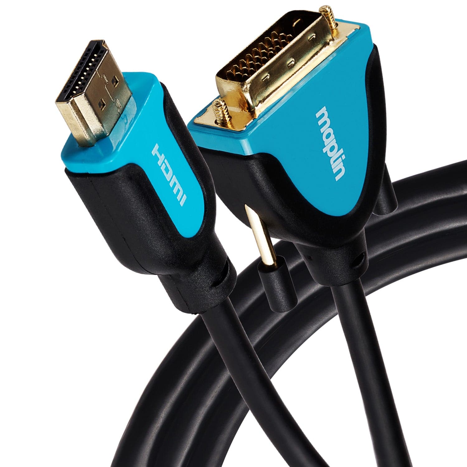 Maplin Premium HDMI to DVI-D Cable - Black, 3m - maplin.co.uk