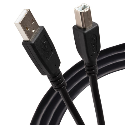 Maplin USB-A to USB-B Cable - Black