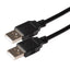 Maplin USB-A 2.0 to USB-A 2.0 Cable - Black