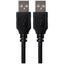 Maplin USB-A 2.0 to USB-A 2.0 Cable - Black