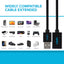 Maplin USB-A Male to USB-A Female Extension Cable - Black