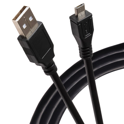 Maplin USB-A to Micro USB-B Male Cable - Black