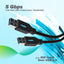 Maplin USB-A 3.0 to USB-A 3.0 Super Speed 5Gbps Cable - Black, 3m