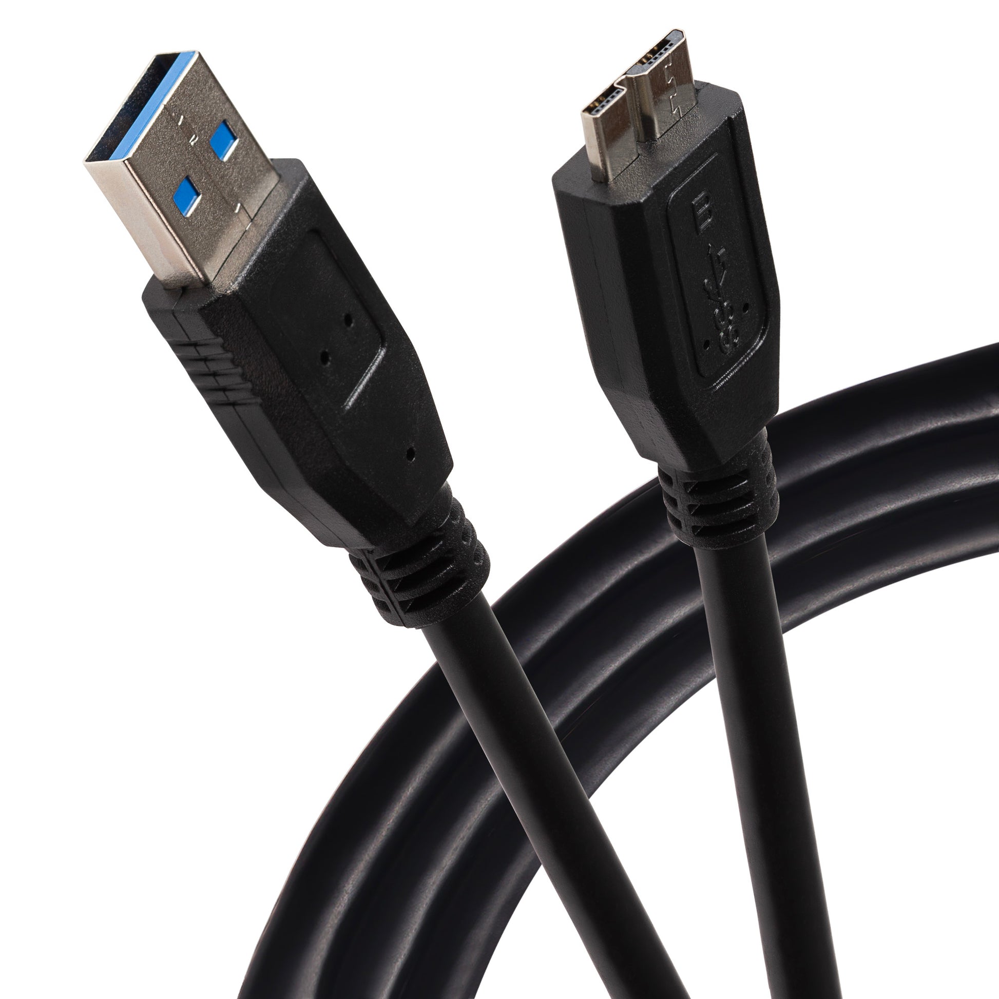 Maplin USB-A to Micro USB-B V3 Super Speed Cable - Black