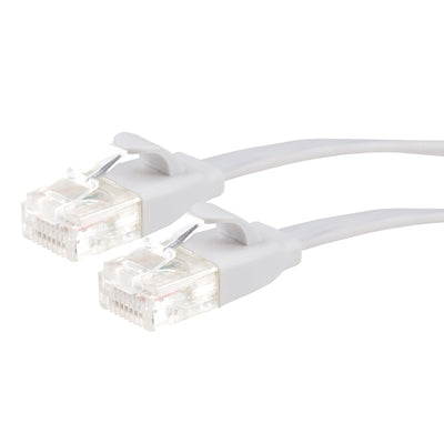 Maplin CAT6 RJ45 Plug Flat UTP Ethernet Network Cable - White