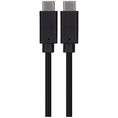 Maplin 60W USB-C to USB-C Data Transfer & Charging Cable - Black, 0.5m