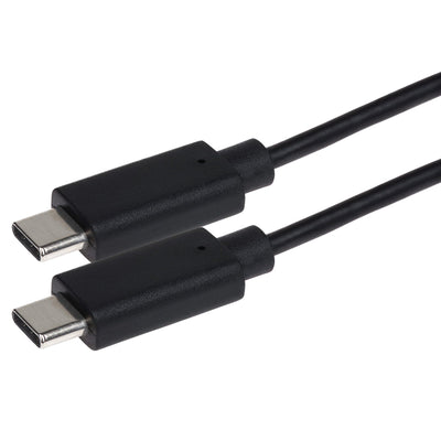 Maplin 60W USB-C to USB-C Data Transfer & Charging Cable - Black, 0.5m