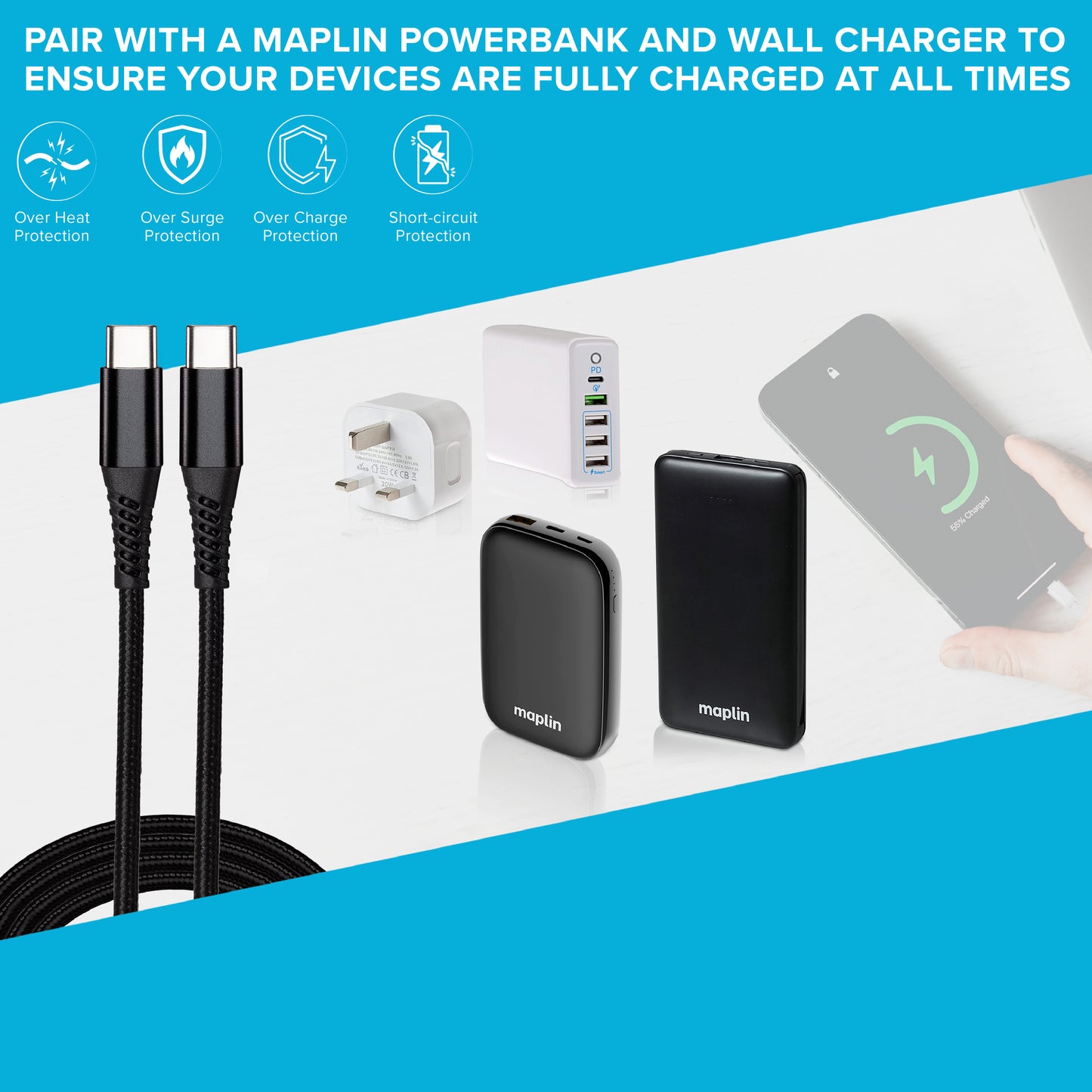 Maplin Powerbank & Wall Charger Kit - maplin.co.uk